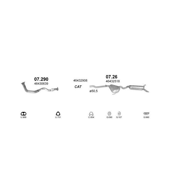 Išmetimo sistema POLMO POLMO00659