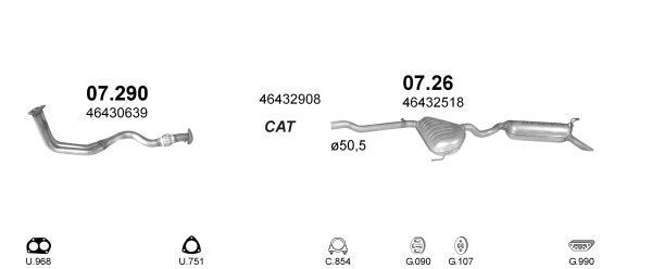 Išmetimo sistema POLMO POLMO00659
