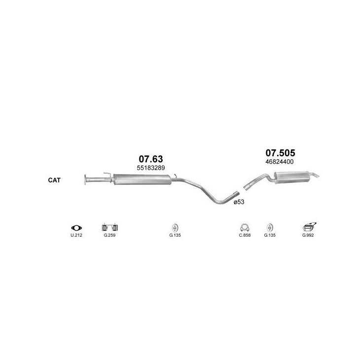 Išmetimo sistema POLMO POLMO00666