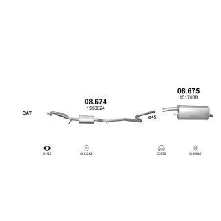 Išmetimo sistema POLMO POLMO00690