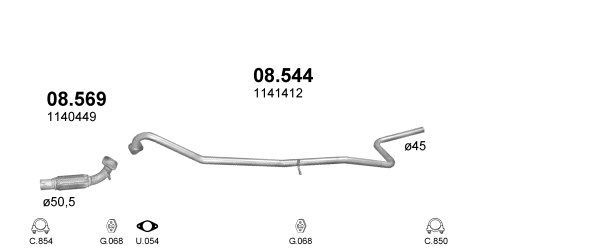 Išmetimo sistema POLMO POLMO00691