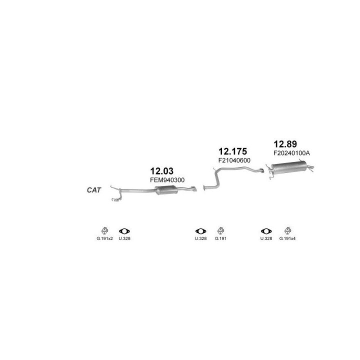 Išmetimo sistema POLMO POLMO00722