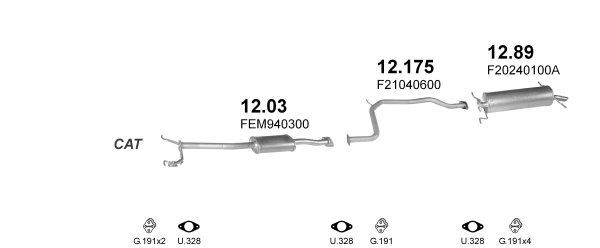 Išmetimo sistema POLMO POLMO00722