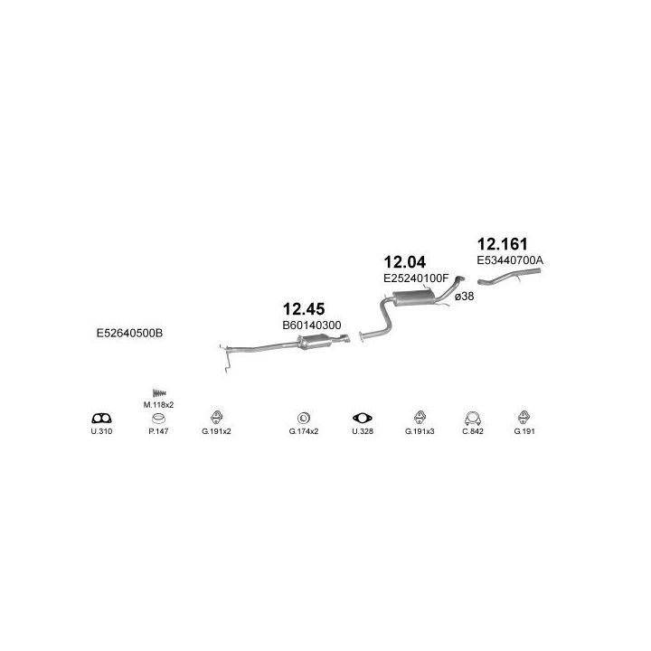 Išmetimo sistema POLMO POLMO00726