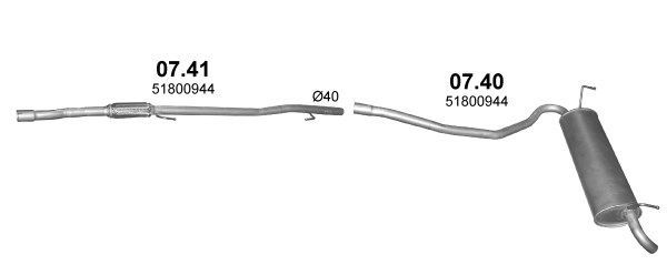 Išmetimo sistema POLMO POLMO00732