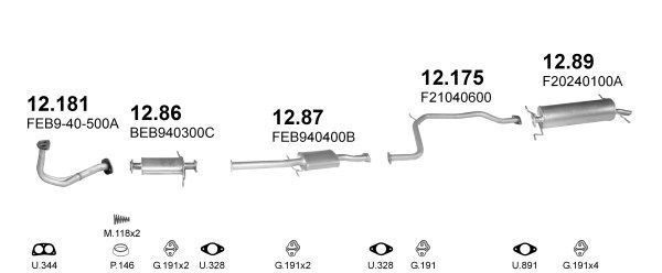 Išmetimo sistema POLMO POLMO00737