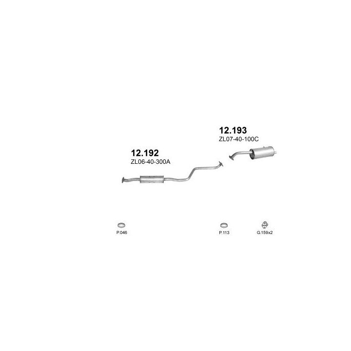 Išmetimo sistema POLMO POLMO00738