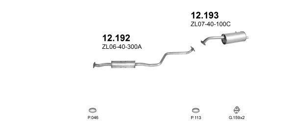 Išmetimo sistema POLMO POLMO00738