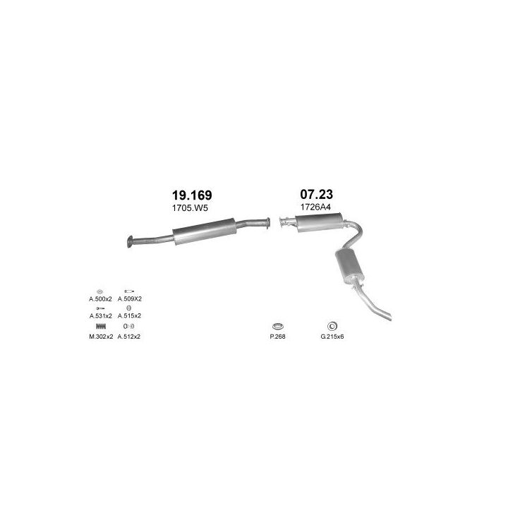 Išmetimo sistema POLMO POLMO00809