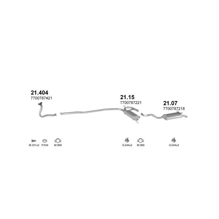 Išmetimo sistema POLMO POLMO00826