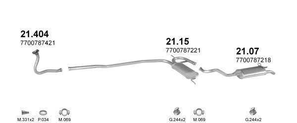 Išmetimo sistema POLMO POLMO00826