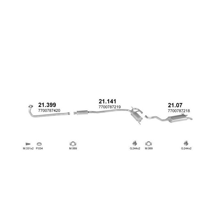 Išmetimo sistema POLMO POLMO00827