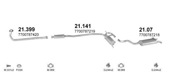 Išmetimo sistema POLMO POLMO00827