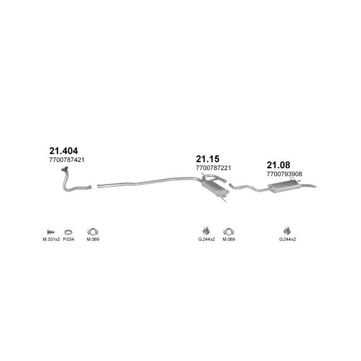 Išmetimo sistema POLMO POLMO00832