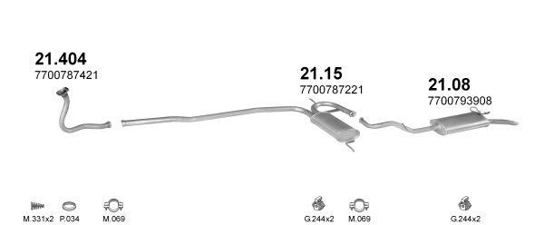 Išmetimo sistema POLMO POLMO00832