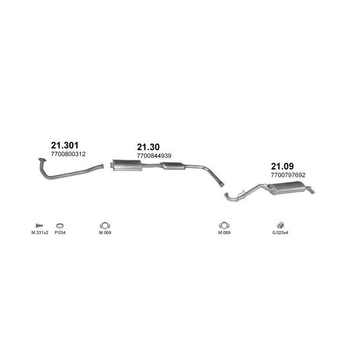 Išmetimo sistema POLMO POLMO00833