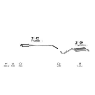 Išmetimo sistema POLMO POLMO00837