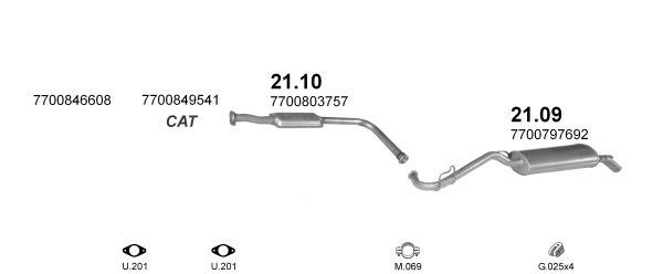 Išmetimo sistema POLMO POLMO00838