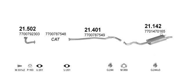 Išmetimo sistema POLMO POLMO00839