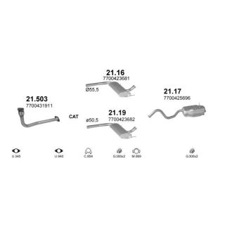 Išmetimo sistema POLMO POLMO00840