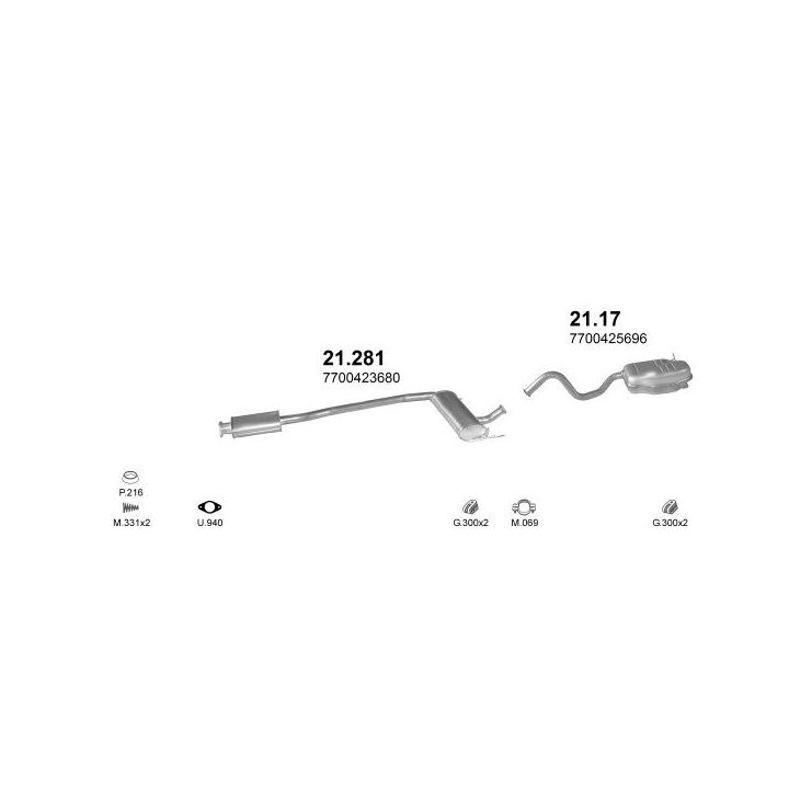 Išmetimo sistema POLMO POLMO00842