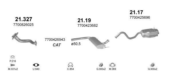 Išmetimo sistema POLMO POLMO00843