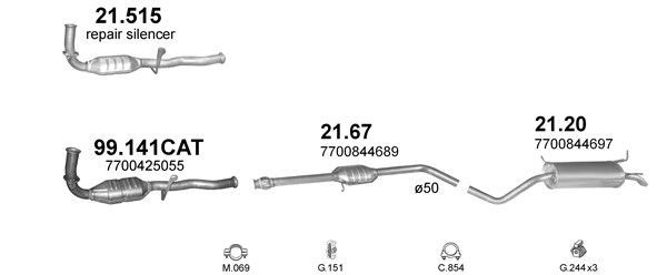 Išmetimo sistema POLMO POLMO00846