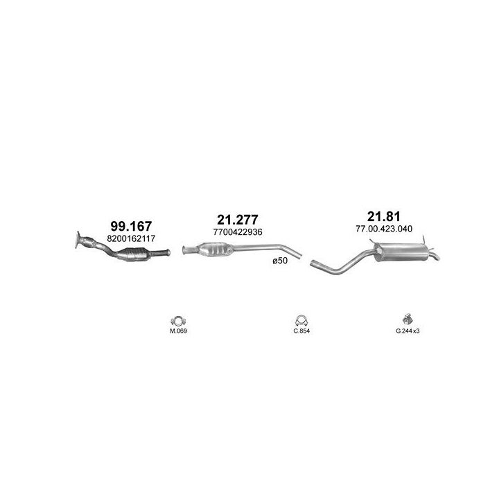 Išmetimo sistema POLMO POLMO00848