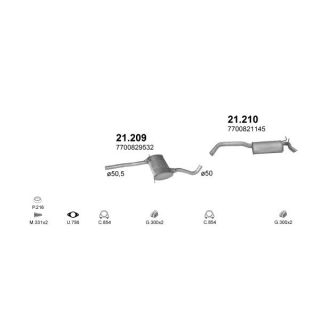 Išmetimo sistema POLMO POLMO00850