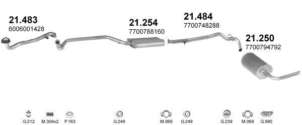 Išmetimo sistema POLMO POLMO00852