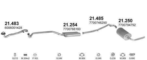 Išmetimo sistema POLMO POLMO00853