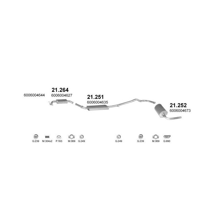Išmetimo sistema POLMO POLMO00854