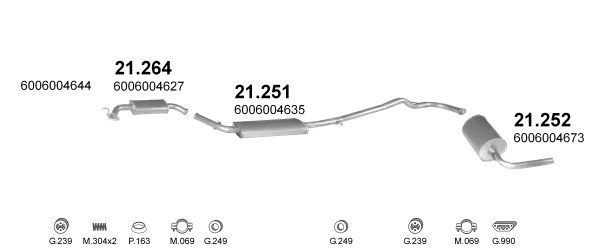 Išmetimo sistema POLMO POLMO00854