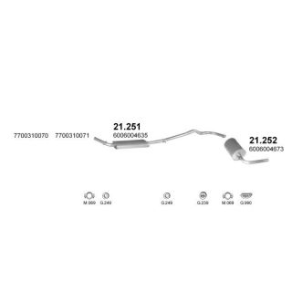 Išmetimo sistema POLMO POLMO00855