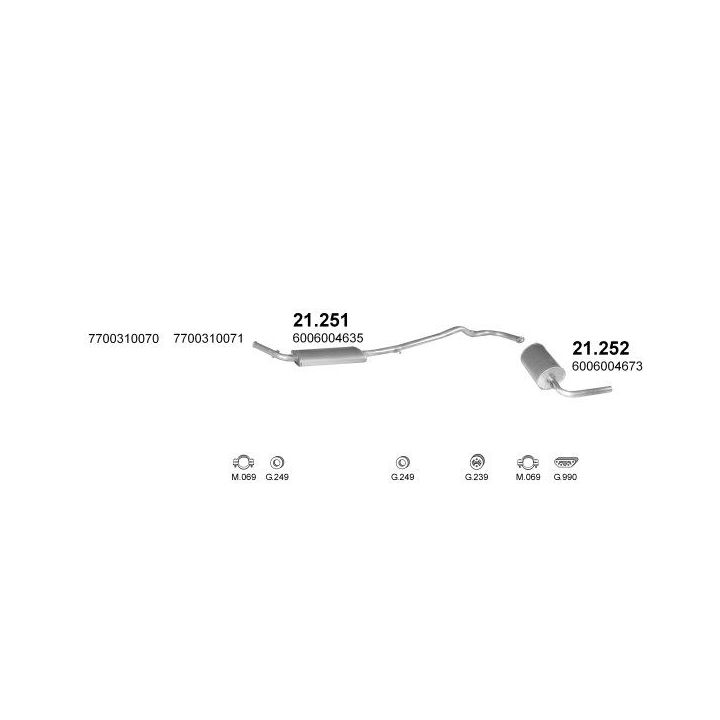 Išmetimo sistema POLMO POLMO00855