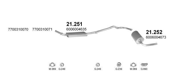 Išmetimo sistema POLMO POLMO00855
