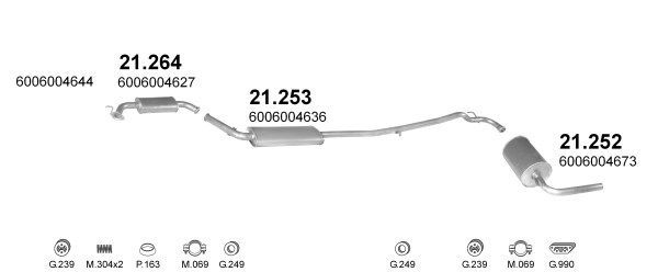 Išmetimo sistema POLMO POLMO00856