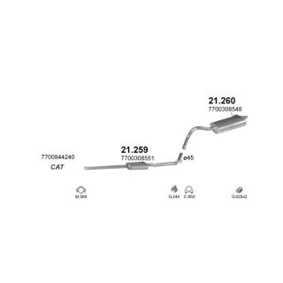 Išmetimo sistema POLMO POLMO00859