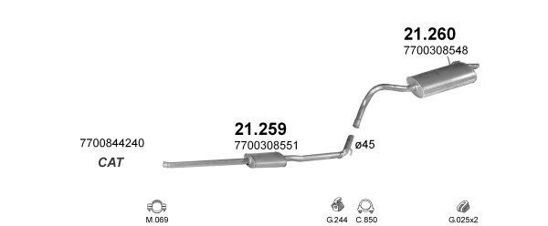 Išmetimo sistema POLMO POLMO00859