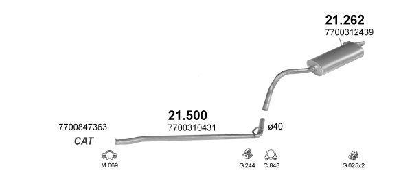 Išmetimo sistema POLMO POLMO00860