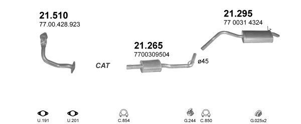 Išmetimo sistema POLMO POLMO00862
