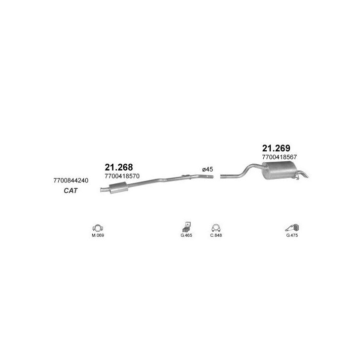 Išmetimo sistema POLMO POLMO00865