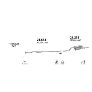 Išmetimo sistema POLMO POLMO00866