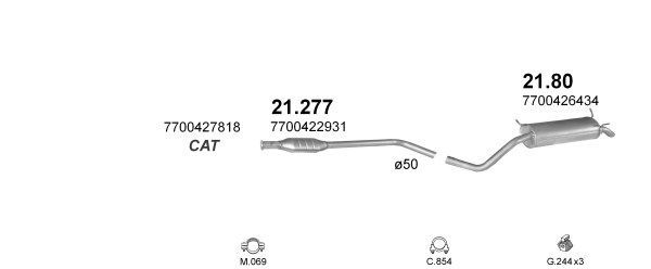Išmetimo sistema POLMO POLMO00867