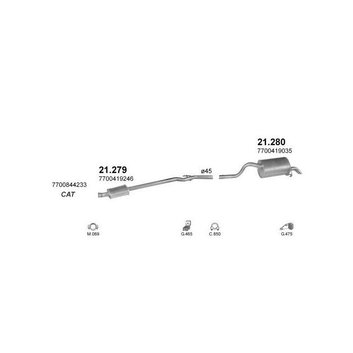 Išmetimo sistema POLMO POLMO00868