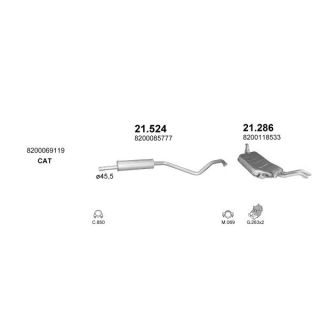 Išmetimo sistema POLMO POLMO00872