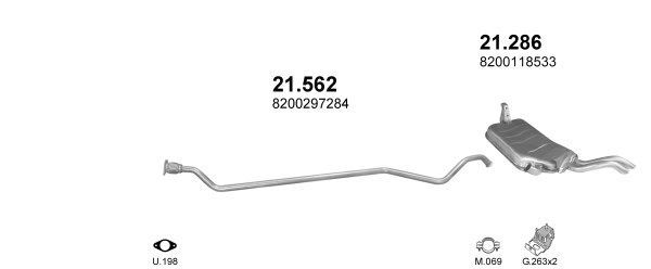 Išmetimo sistema POLMO POLMO00873