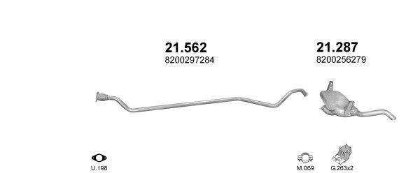 Išmetimo sistema POLMO POLMO00874