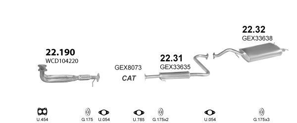 Išmetimo sistema POLMO POLMO00876