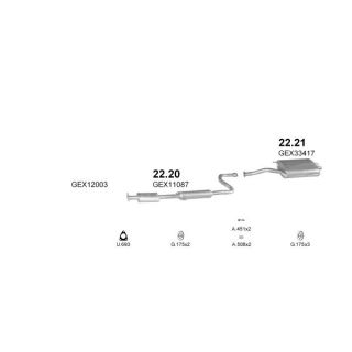 Išmetimo sistema POLMO POLMO00879